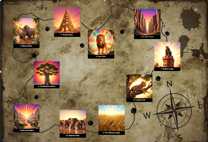 Map image Interactive Progress Charts